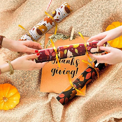 Ookizom T-CRACKER001 Thanksgiving Party Table Favors, 10 Pack Thanksgiving Crackers No-Snap With Party Hats, Jokes & Mystery Gift For Kids Family thumb #1