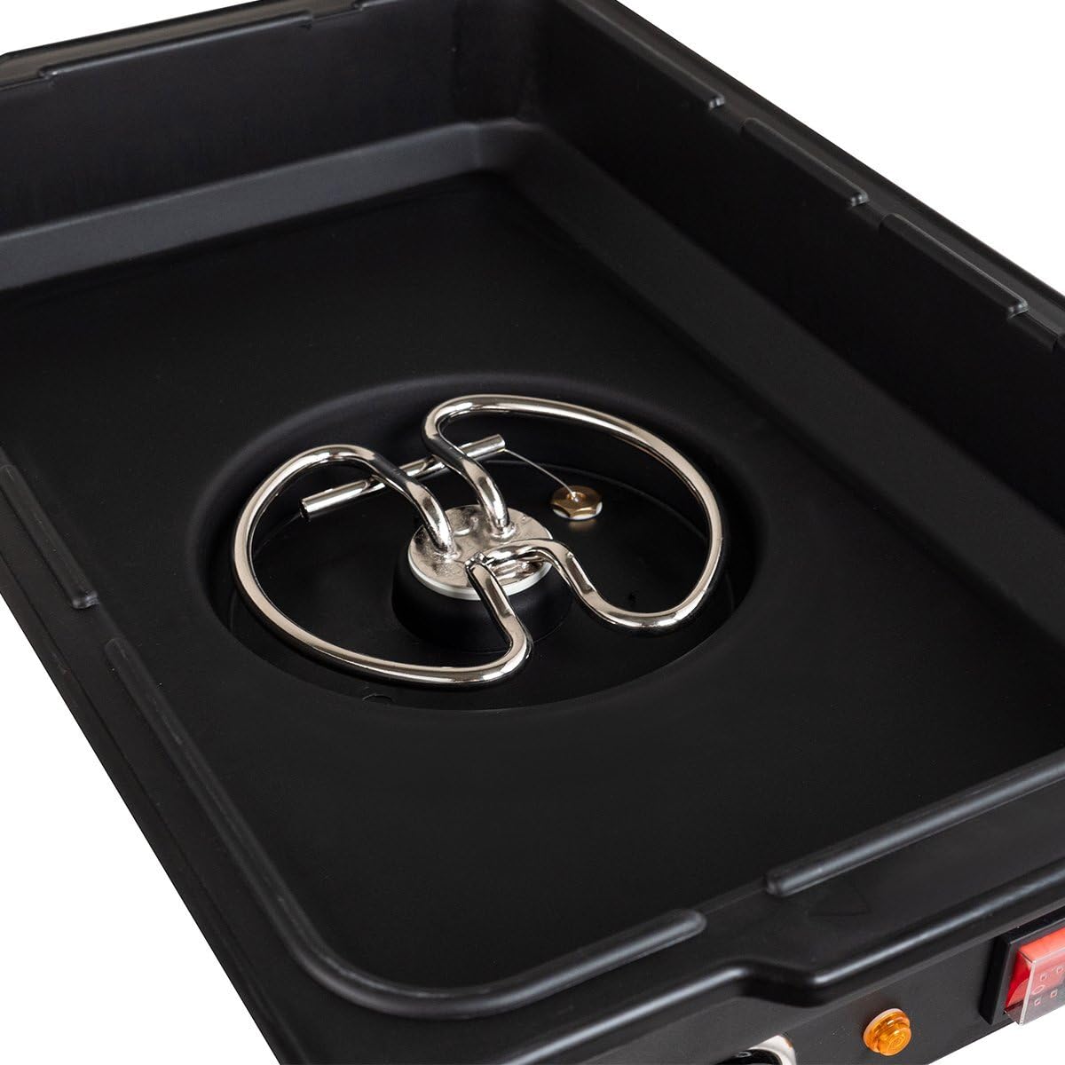 GastroHero Elektro-Chafing Dish, für GN 1/1 Behälter, Schwarz CDGN1/1E | mit passendem Deckel & handlichen Griffen, Edelstahl, +30 °C bis +90 °C, GN 1/1 Behälter mit 6,5 cm Tiefe, 58x35x25 cm