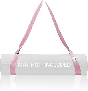 Slim Panda Yogamatte Tragegurt aus Baumwolle, Verstellbare Yogamatten Carrying Strap für alle Yogamatten Größen, Elastisch…