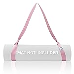 Slim Panda Yoga Mat Straps for Carrying, Adjustable Yoga Mat Carrier Sling Fits All Mats(Mat Not Included)(Light Pink