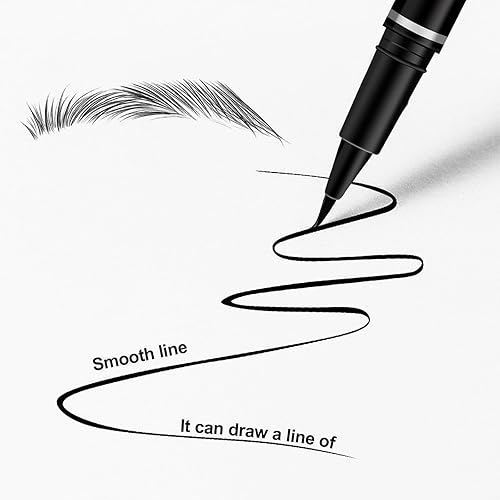 Miniatura 5 de Lápiz de cejas líquido ultrafino de 0.000 in para crear cejas finas a gruesas, color de cejas de elevación instantánea, lápiz de cejas de aspecto