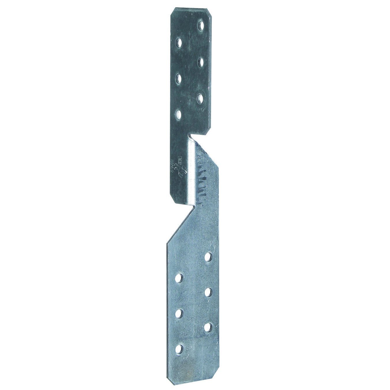 Alberts 836931 - Ancoraggio universale per travi, zincato sendzimir, 33 x 33 x 210 mm, set da 50 pezzi