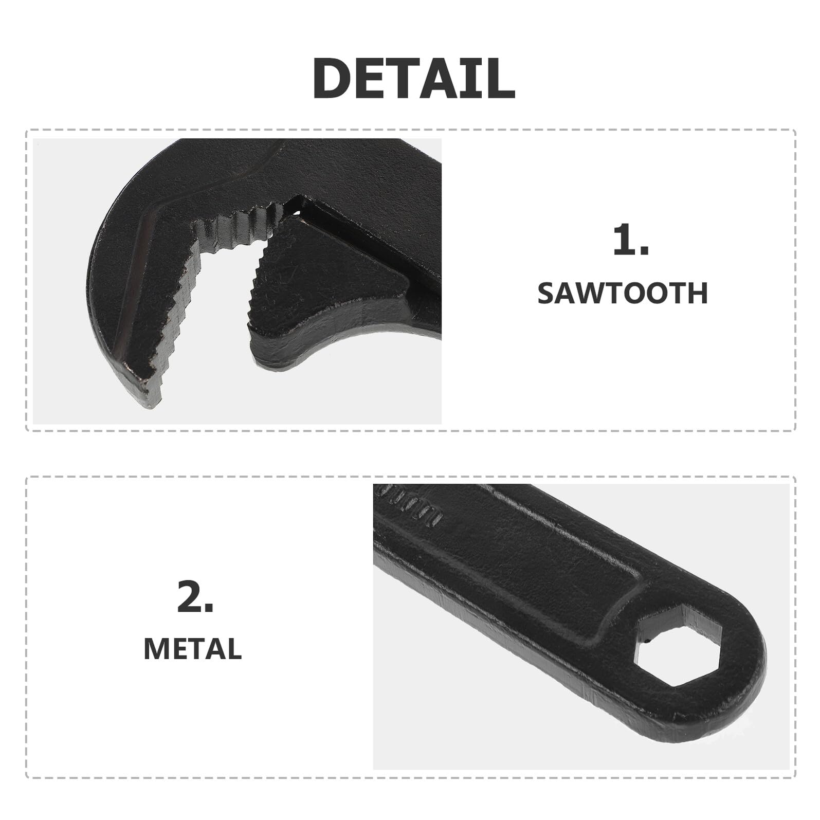 Llave Ajustable Multiusos para Fontanería Llave Pequeña de Resistente Herramienta Profesional para Lavabo y Tuberías Diseño Ligero y Uso Versátil Baños y Cocinas