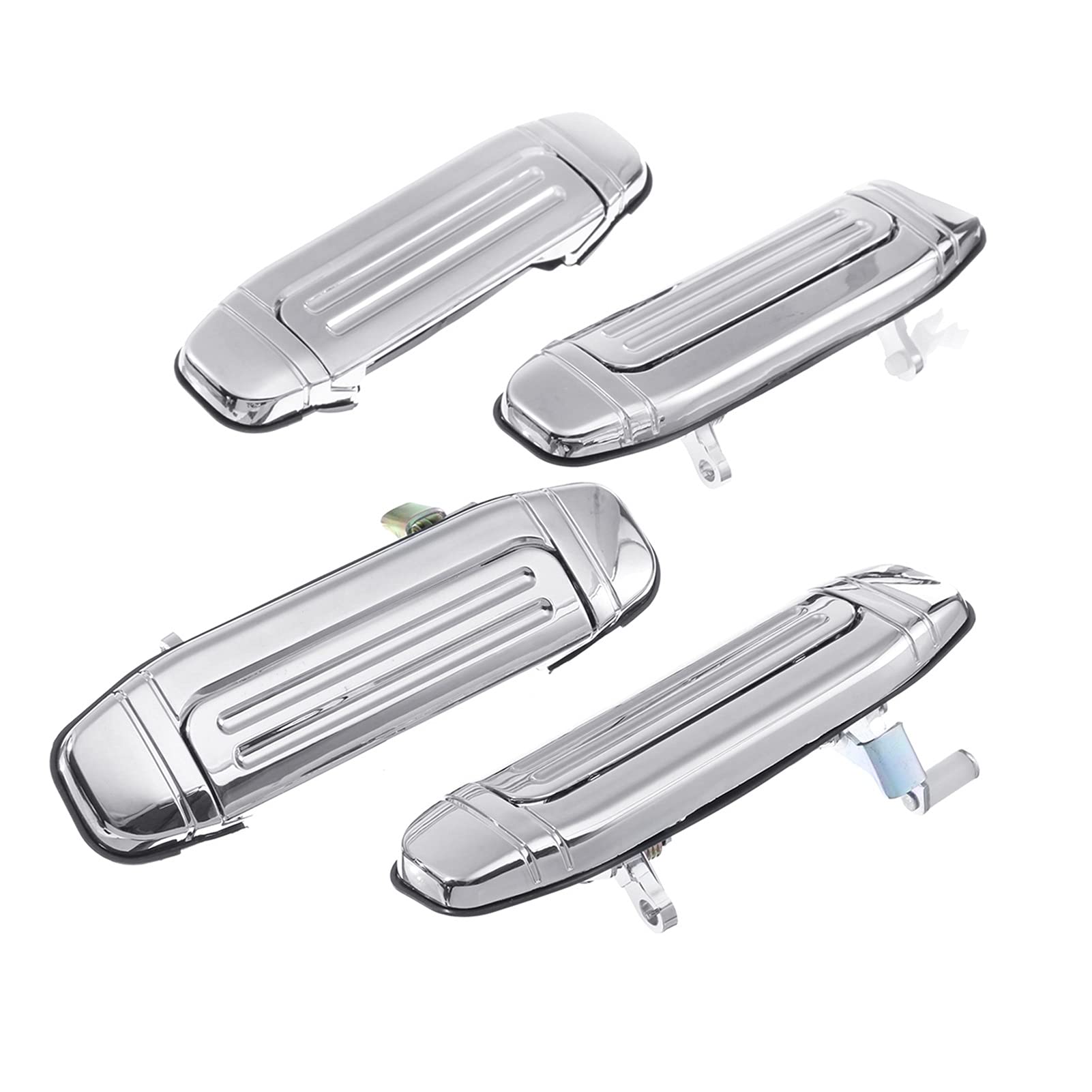 Poignées De Porte Extérieures Chromées Pour Mitsubishi Montero/Pajero V31 - Lot De 4 Pièces