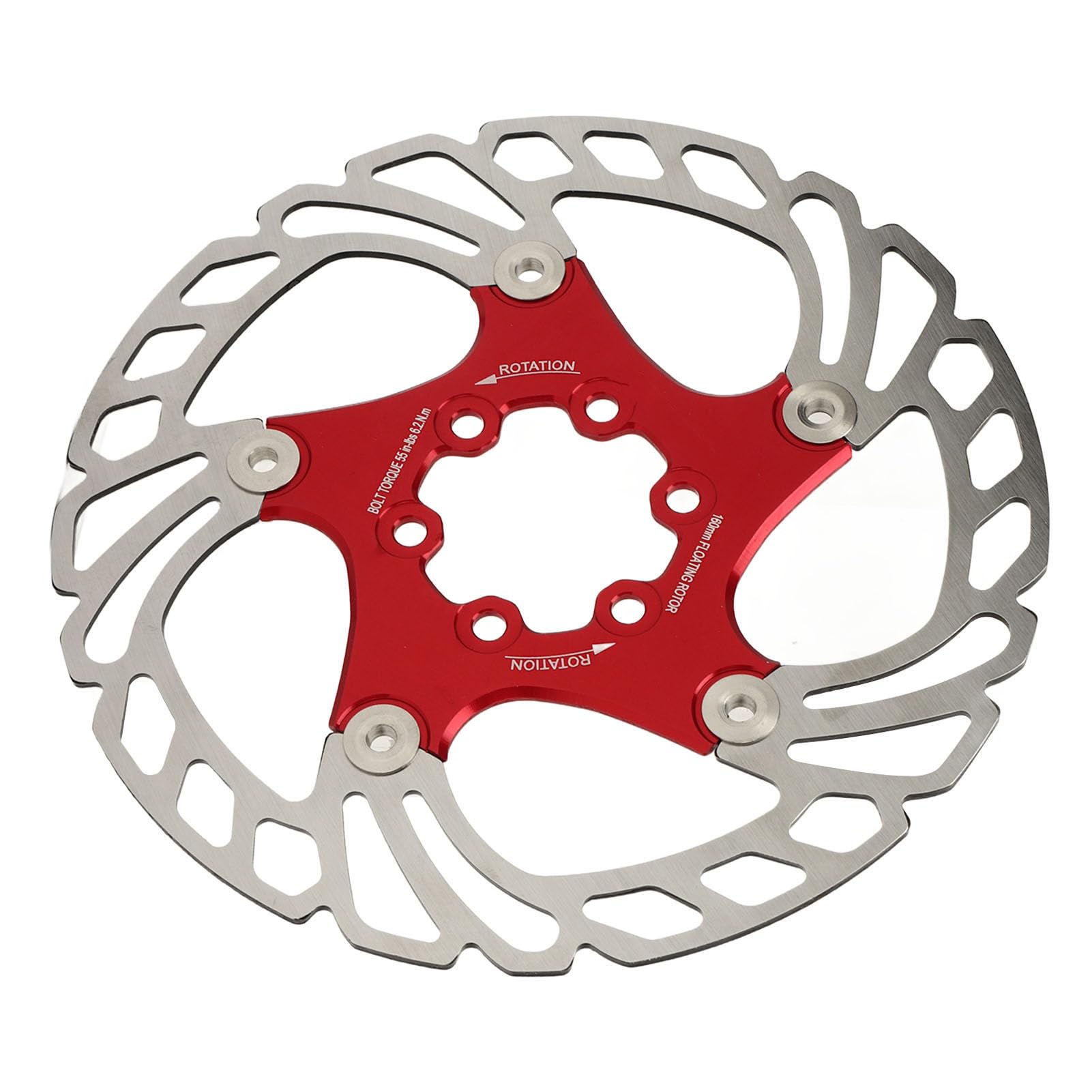 Disque De Frein Flottant MEXITAL 160/180mm – 6 Trous, Compatible Vélo De Route Et VTT, Freinage Performant Et Design Léger