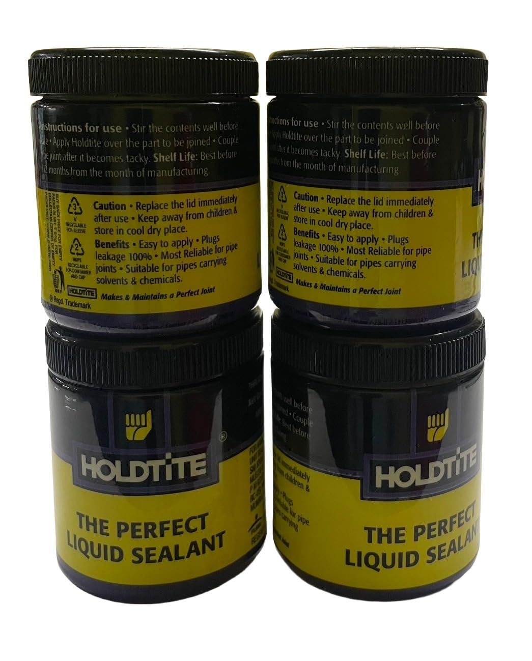 Holdtite The Perfect Liquid Sealant for Pipes, Black 100g (Pack of 4)-image-43