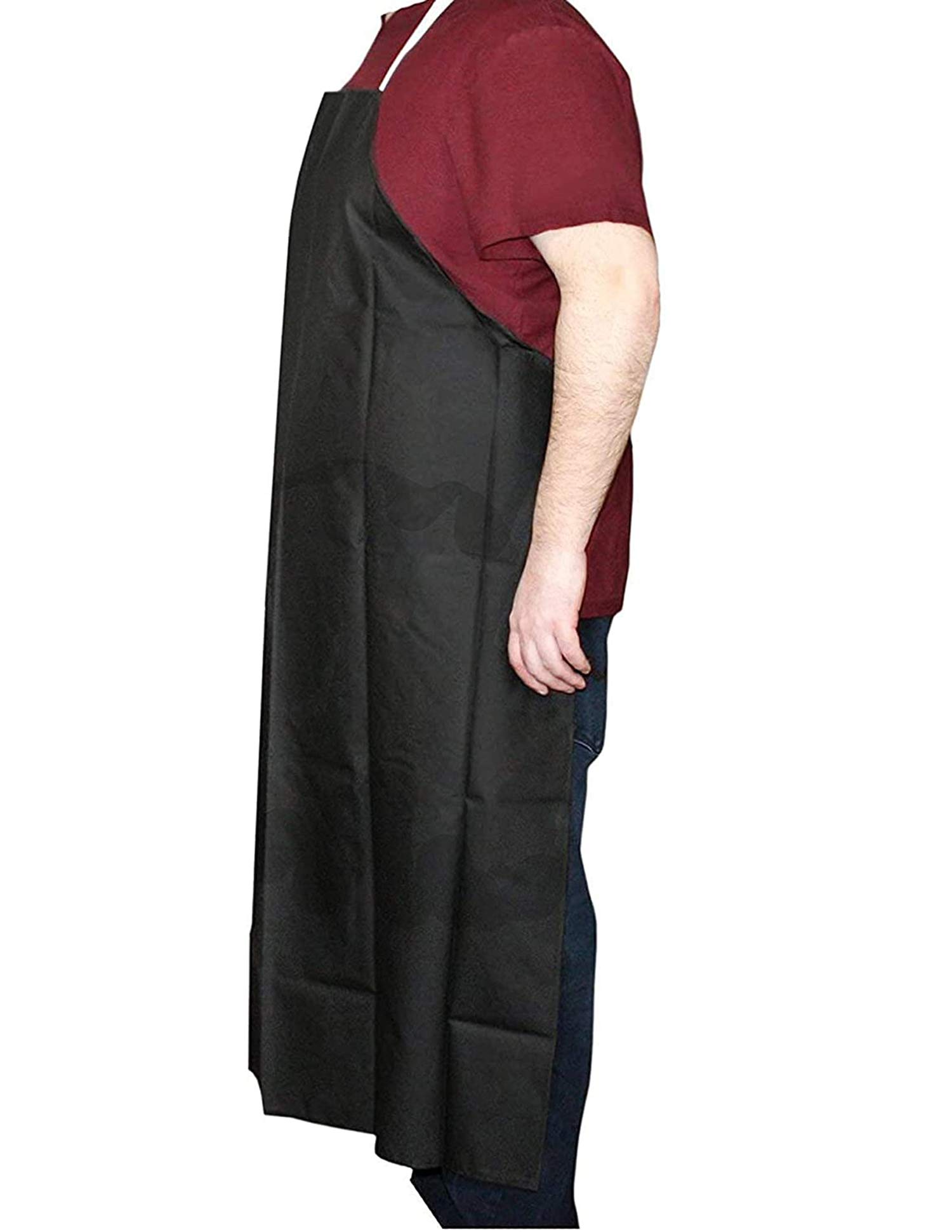 Vision Scientific AB2736 Pack of 25 - Black Rubberized Aprons (27