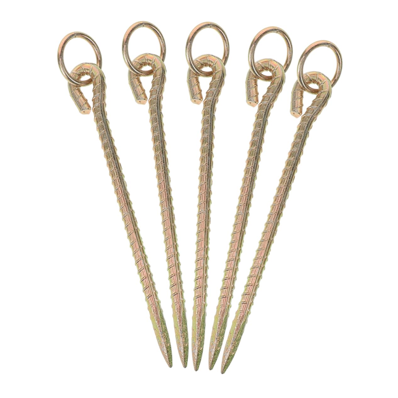 Estacas para perros ultrarresistentes: amarre seguro color dorado para camping y patios