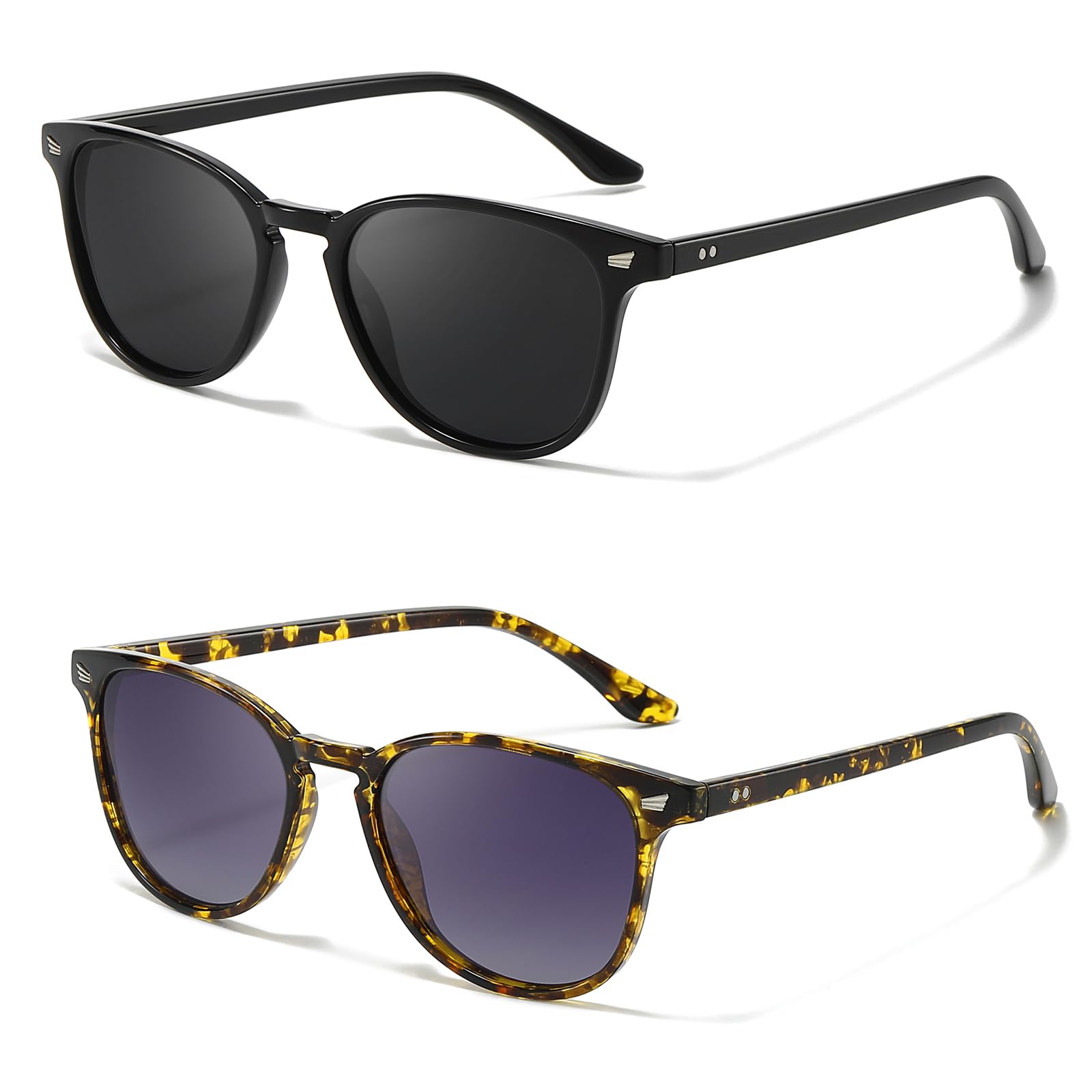 LVIOE 2P Polarisierte Sonnenbrille für Damen - Modischer und Leichter UV400-Schutz