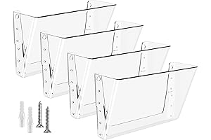 MaxGear Acrylic Wall File Organizer: The Clear Solution for Clutter Control