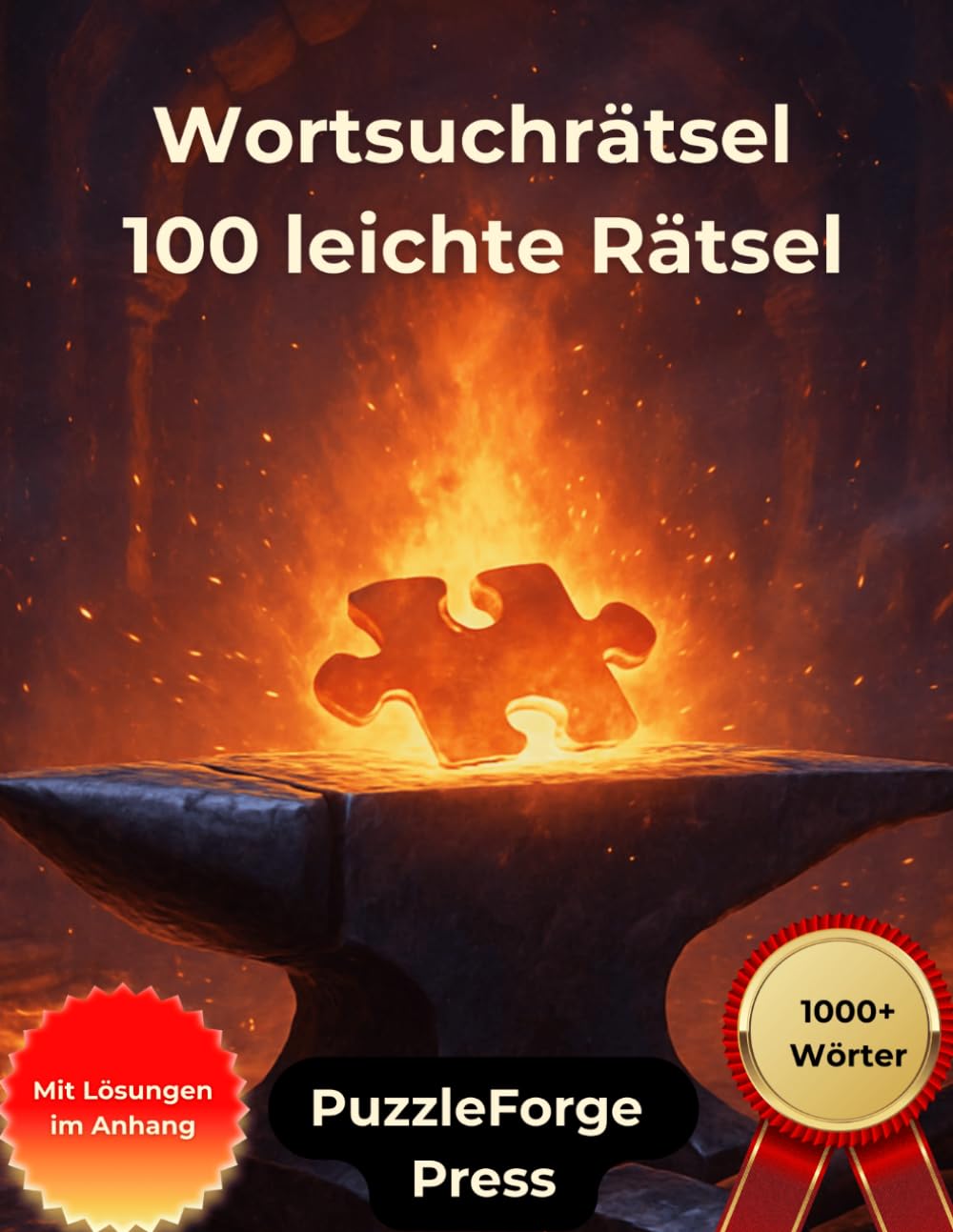 Wortsuchrätsel - 100 leichte Rätsel: Großdruck für Erwachsene und Senioren | Großformat | 1 Rätsel pro Seite | Mit Lösungen im Buch | Über 1000 Wörter ... & entspannte Rätsel zum Gehirntraining)
