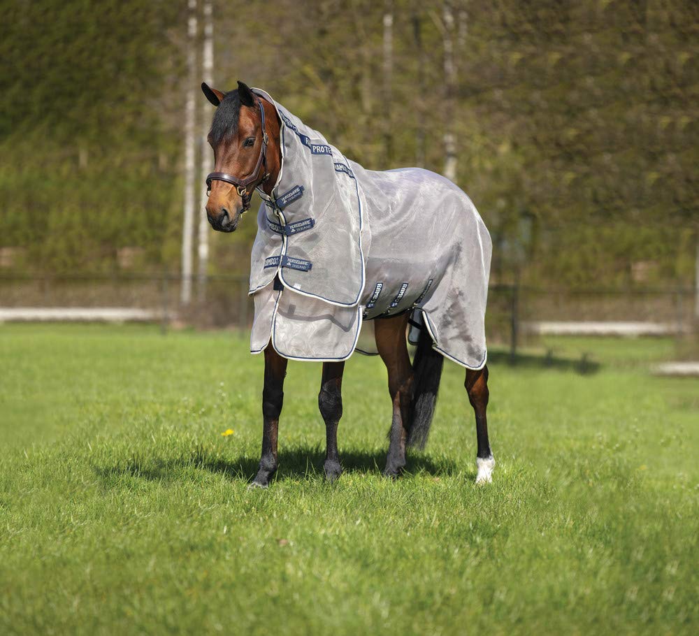 Horseware Fly Sheet Rambo Protector Silver-Blue in Size: 6'0/183 cm (EU). - Silver-Blue - 6'0/72"