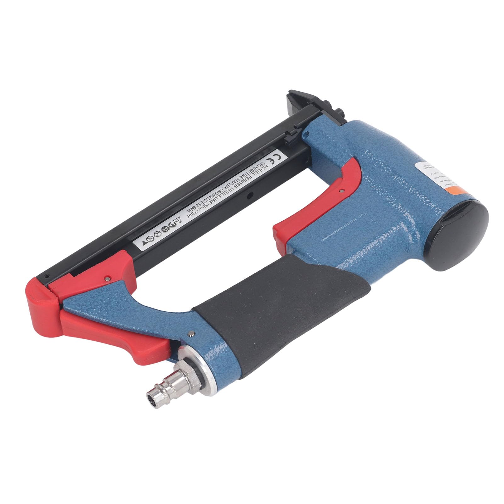 Cucitrice Pneumatica, capacità 140 Chiodi, da 1/4 a 5/8 Pollici, Alimentazione Pneumatica 5-7 Bar, 75 DB, Bassa rumorosità, 1,8 m/s², Vibrazione Leggera, per la Lavorazione del Legno,