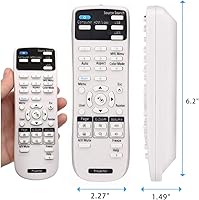 Vista 2 de ESolid - Proyector de repuesto con control remoto para Epson 1648806 EX3200 EX3240 EX5240 EX5250 EX7240 EX9200 VS240 VS340 VS345 PowerLite 1224 1264