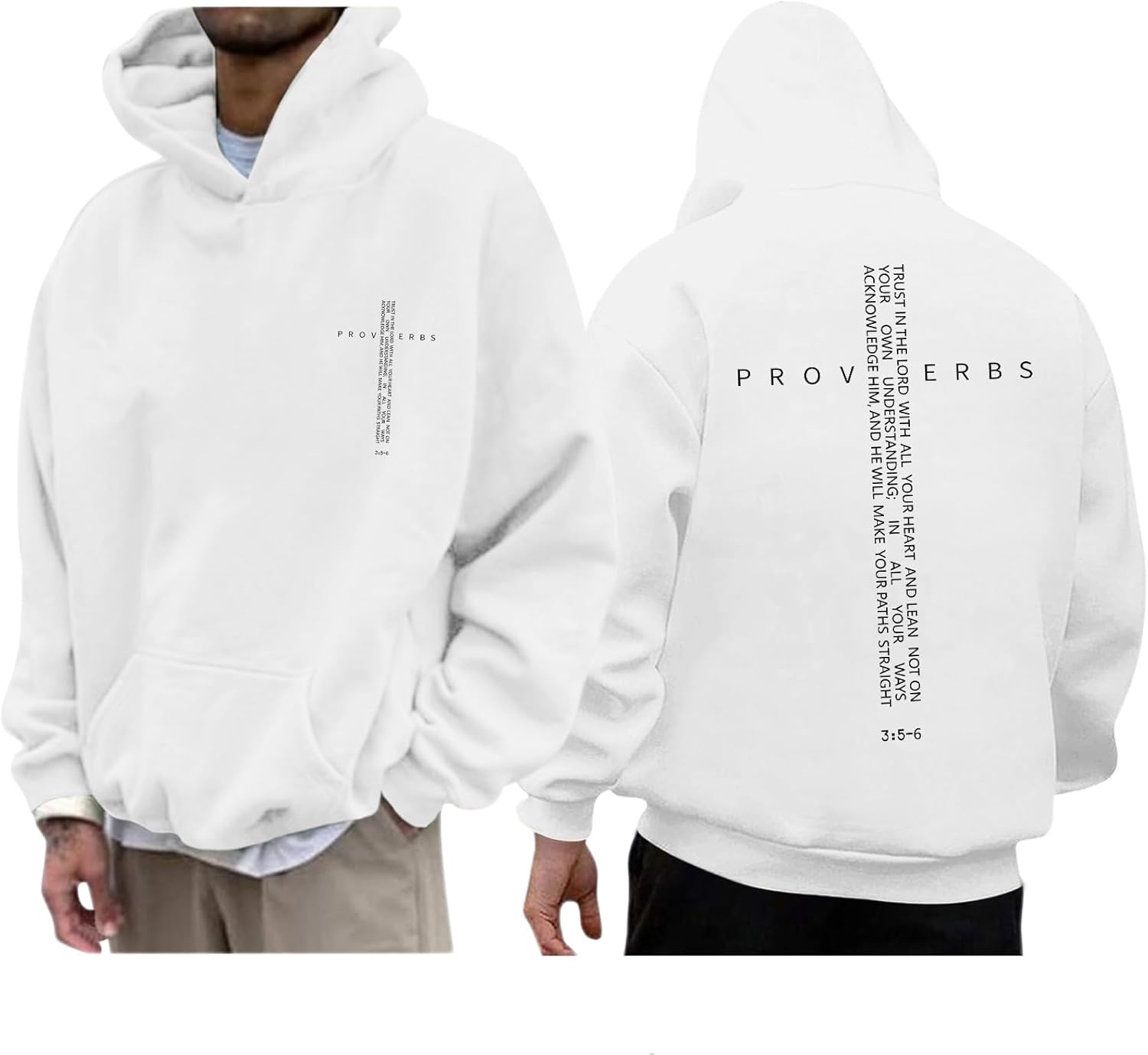 Christian Hoodies for Men Inspirational Religious Faith Cross Sweatshirts Vintage Bible Verse Graphic Hoodie Pullover