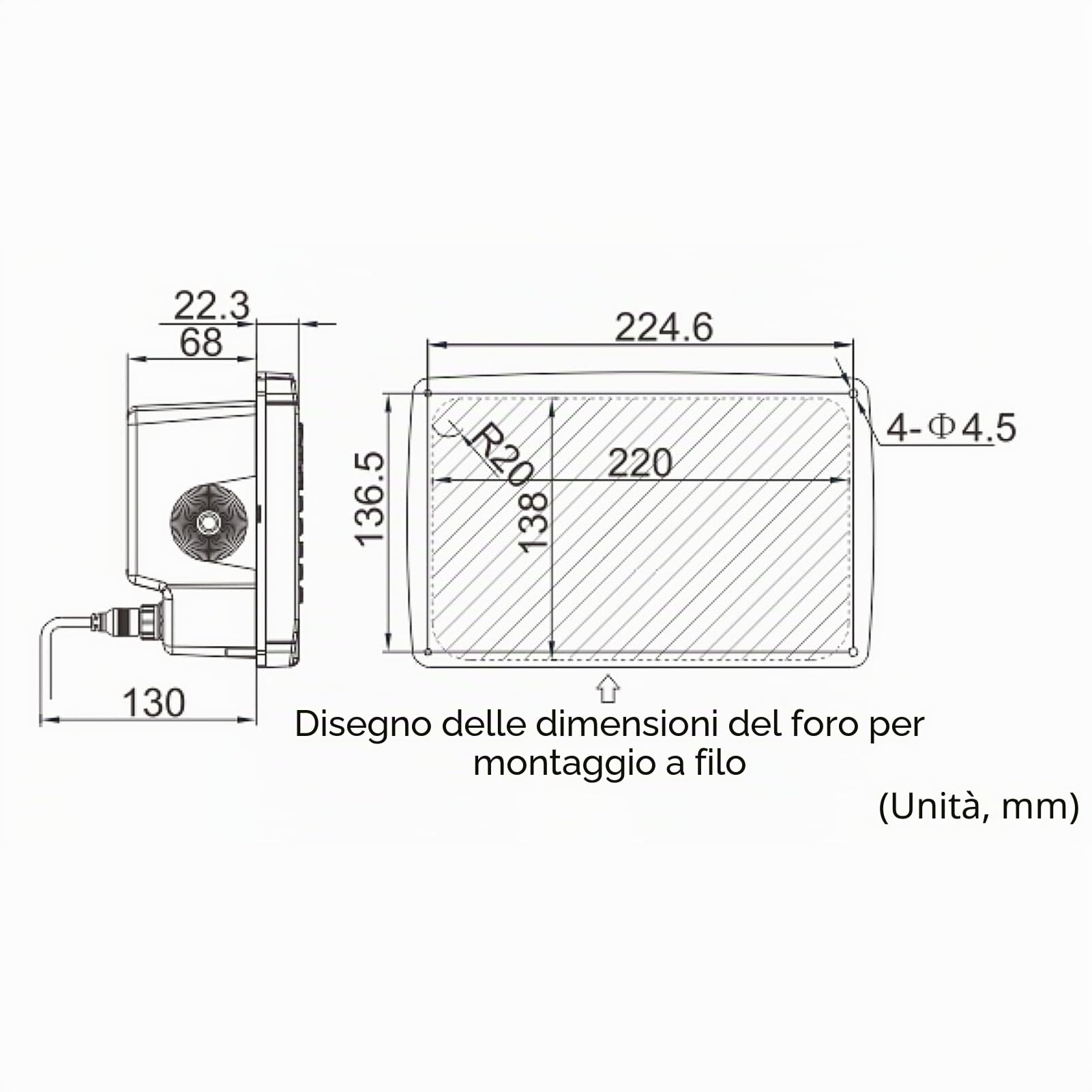 Navigatore GPS Marino, Plotter cartografico GPS BDS Posizionamento GPS IPX6 Transponder AIS Impermeabile per Barca,Pezzi di ricambio per barche,yacht