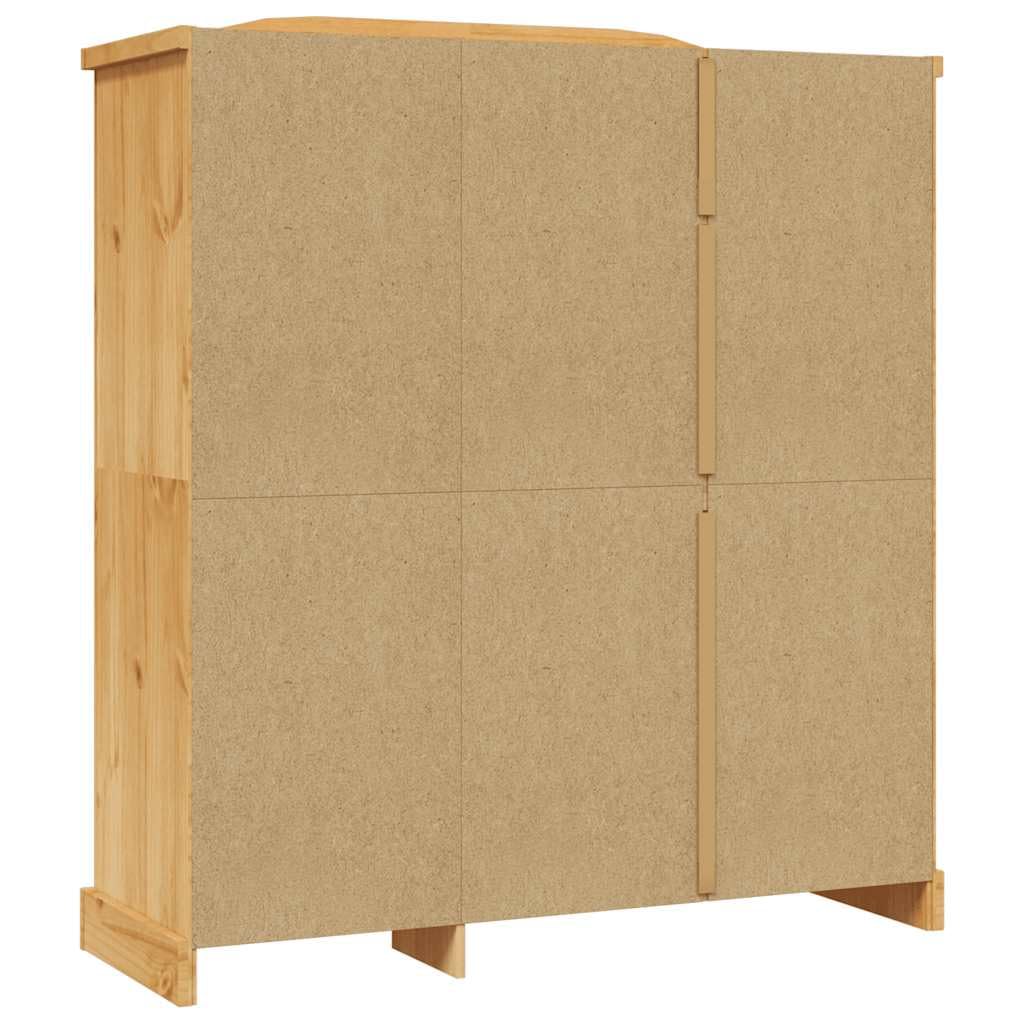 vidaXL Armadio Legno di Pino Messicano Corona Range 3 Ante Mobile Guardaroba