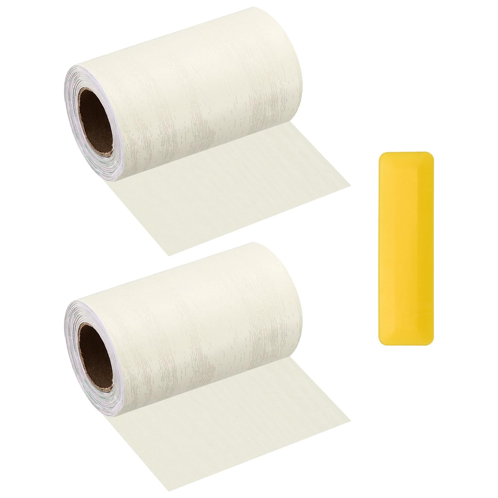 sourcing map Wood Grain Repair Tape with Scraper 10cm x 5m,Beige Wood