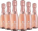 Liquid Diamond Prosecco DOC Rosé Mini Bottles 20cl | Award Winning Premium Italian Sparkling Rosé Prosecco from Veneto | 11% ABV | Vegan Friendly | 6 x 20cl Bottles