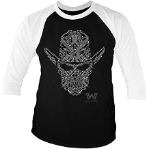 Westworld Officially Licensed Circuit Face Baseball 3/4 Sleeve T-Shirt