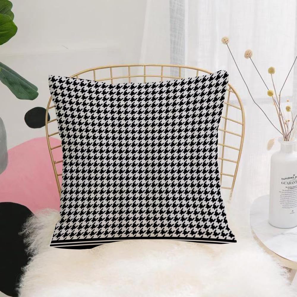 HYOSXW Cushion Cover,Throw Pillow Case Home Decorative for Living Room Bedroom Sofa Chair 16X16 Inch,Classiclocking bird pattern, white geometriclocking bird motif decoration patte,Pillowcase 40X40cm