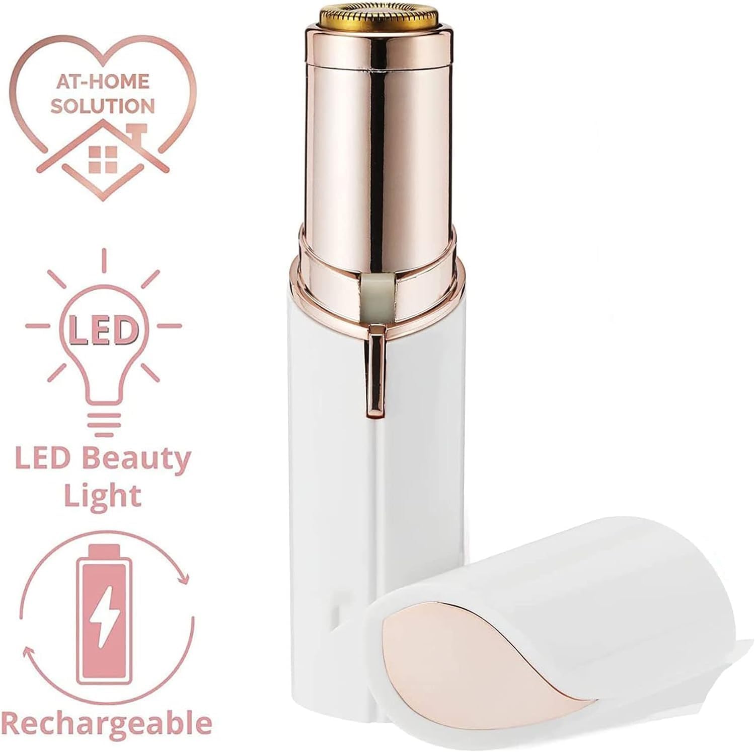 Epilator Hair Removal for Women Legs Arms - Electric Ladies Epilator Razor Shaver Trimmer, Portable Bikini Trimmer, Mini Electric Beauty Epilator, Compact Facial Hair Removal Epilator