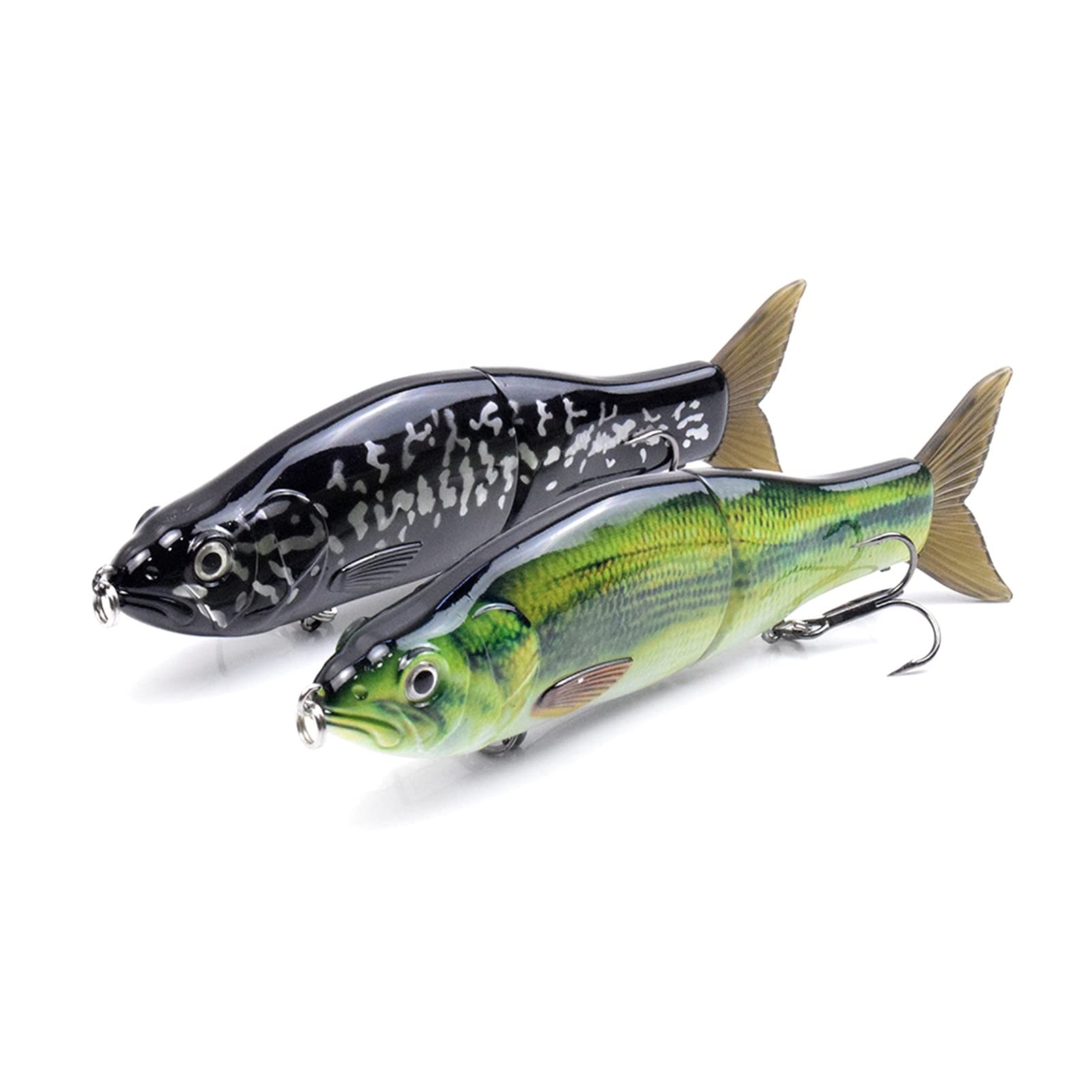 Señuelos de Pesca Señuelos de Pesca Flotante Deslizante Shank wobblers Duro Cebo Artificial Bajo Pike Pesca Juntas de la Pesca Switebait Tackle 2pcs Cebos Artificiales (Color : 1)