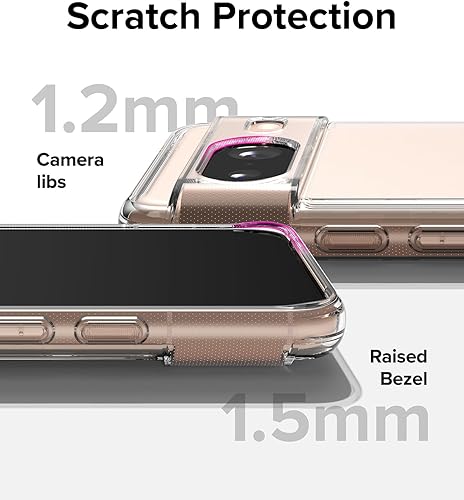 Miniatura 8 de Ringke Fusion evita manchas grasas Compatible con Google Pixel 8, tecnología antihuellas fáciles de sostener, se siente aterciopelada suave funda