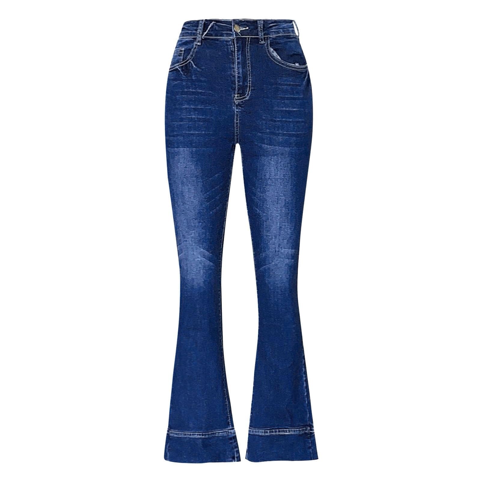 Skinny Jeans da donna neri a vita alta, elasticizzati, eleganti, vintage, casual, da donna, slim fit, in tinta unita, versatili, comodi, con tasche