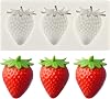MINFEIDMS Strawberry Fondant Moulds Mini Fruit Chocolate Cake Decorating Silicone Moulds for Cupcake Topper Candy Polymer Clay Gum Paste