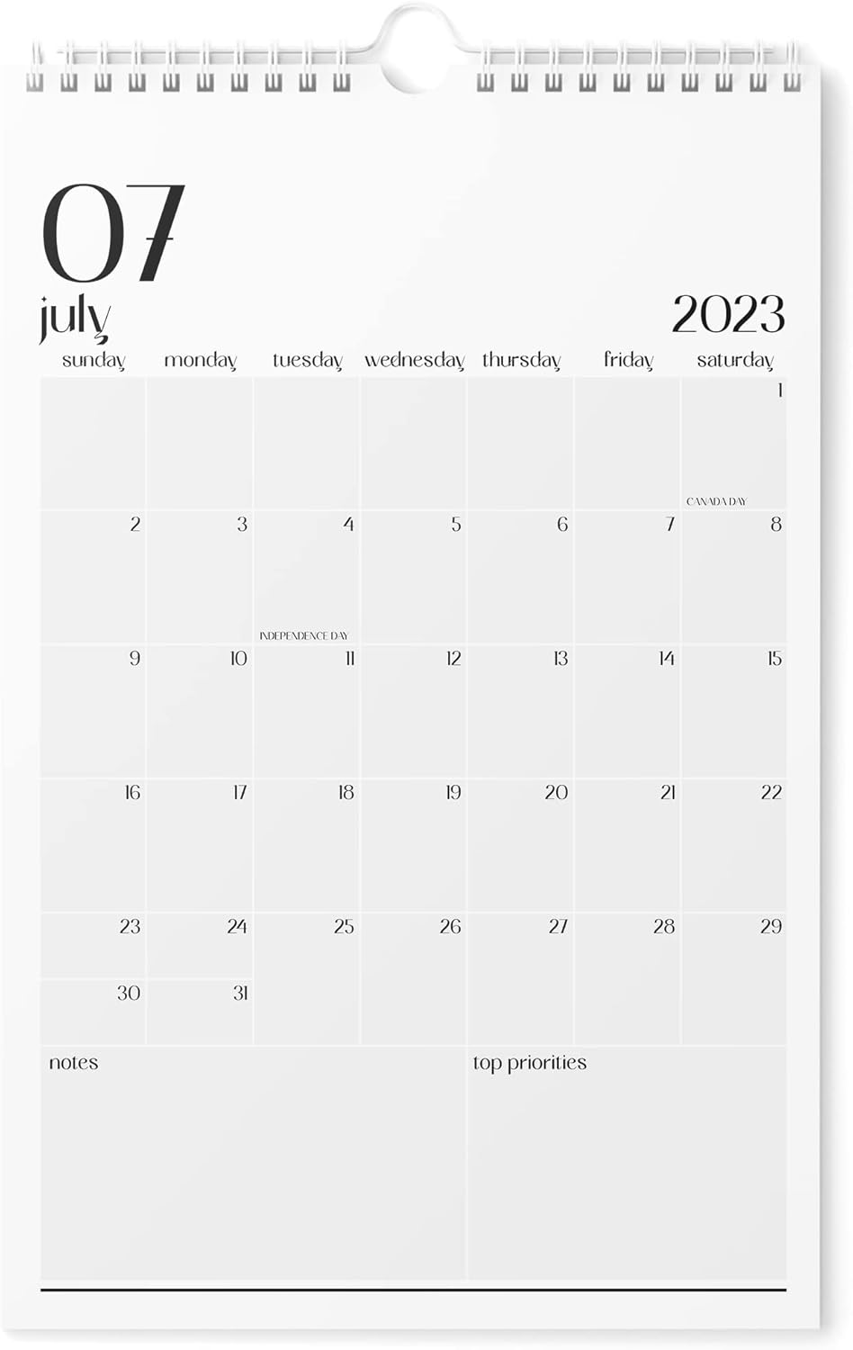 Calendar 20232024 Vertical 11x17 2023 Wall Calendar Runs Until