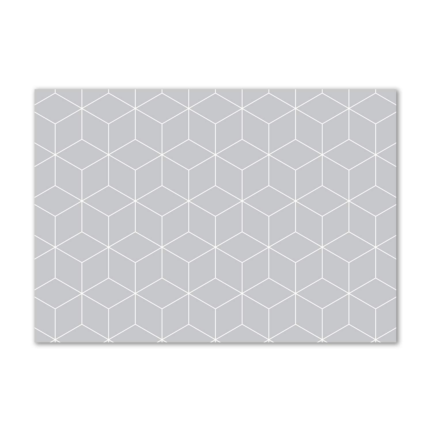 Acrylic glass picture Buzos gris avec effet brillant géométrique