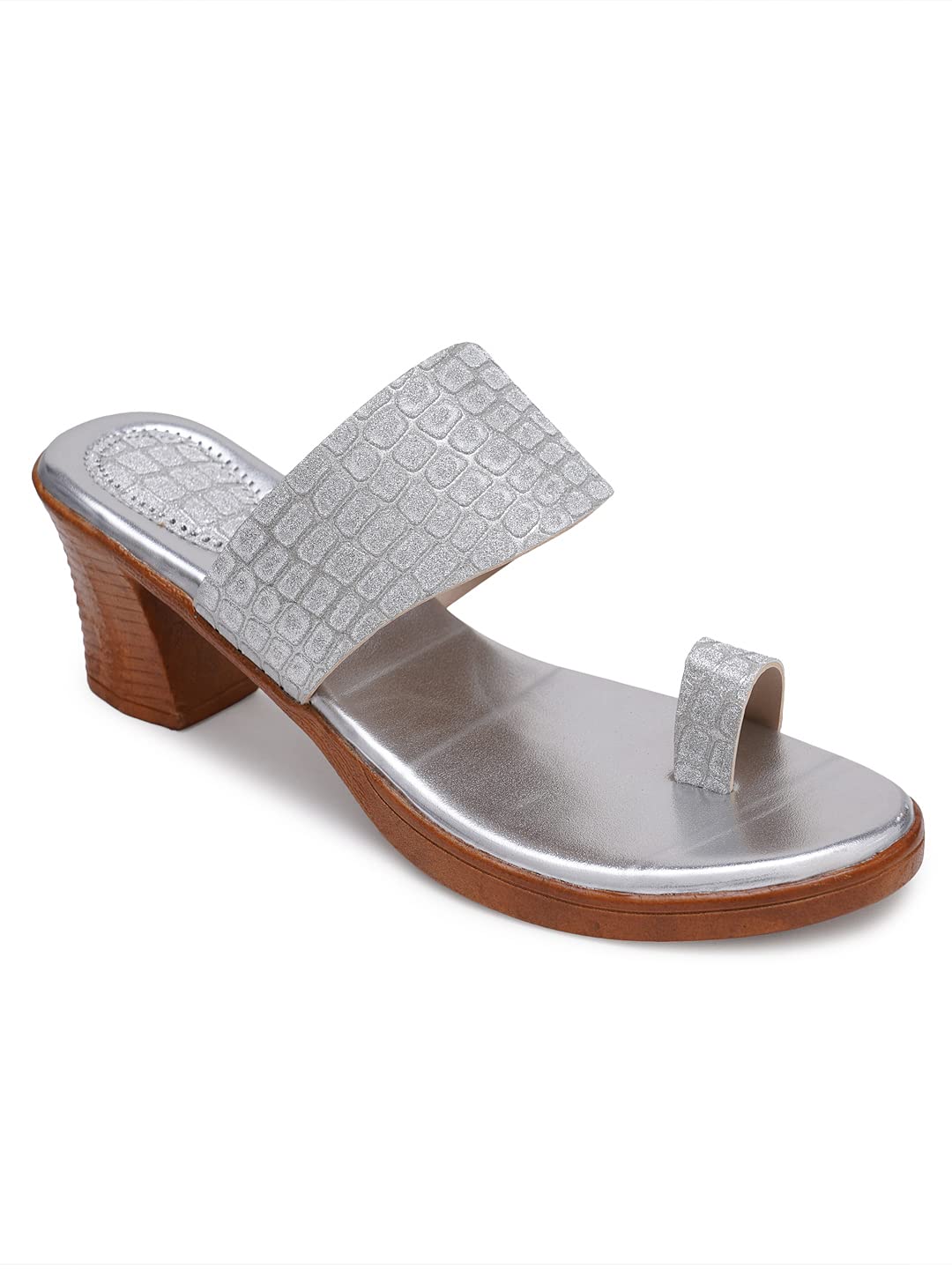 Footstreet Latest Collection,Block Heel Comfortable & Fashionable Sandal Womens and Girls (SILVER, numeric_6) (B09RWQGPSD) Amazon Price History, Amazon Price Tracker