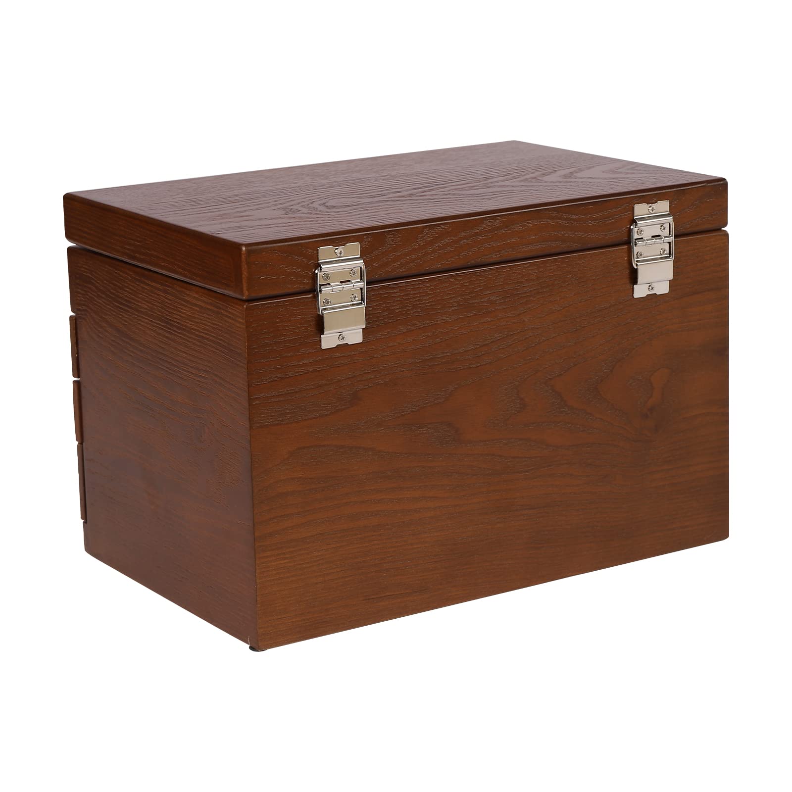jewellery box in legno, 4 strati, portagioie con cassetti, a specchio, per donne, collane, occhiali da sole, bracciali, 30 x 20 x 21 cm