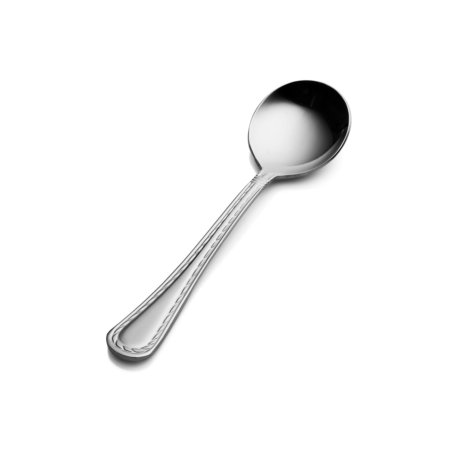 Bon Chef S407 Stainless Steel 18/8 Amore Salad/Dessert Fork, 7-5/32" Length (Pack of 12)