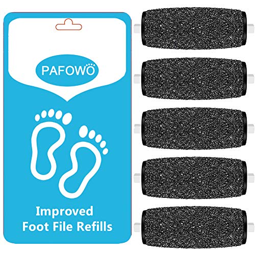 5 Extra Coarse Replacement Roller Refill Heads Compatible With Amope Pedi Electronic Foot File with Diamond Crystals