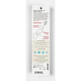 RADIUS Toothbrush Big Brush with Replaceable Head, Left Hand, Soft in Coral Sparkle, BPA Free and ADA Accepted, Designed to Improve Gum Health and Reduce The Risk of Gum Disease