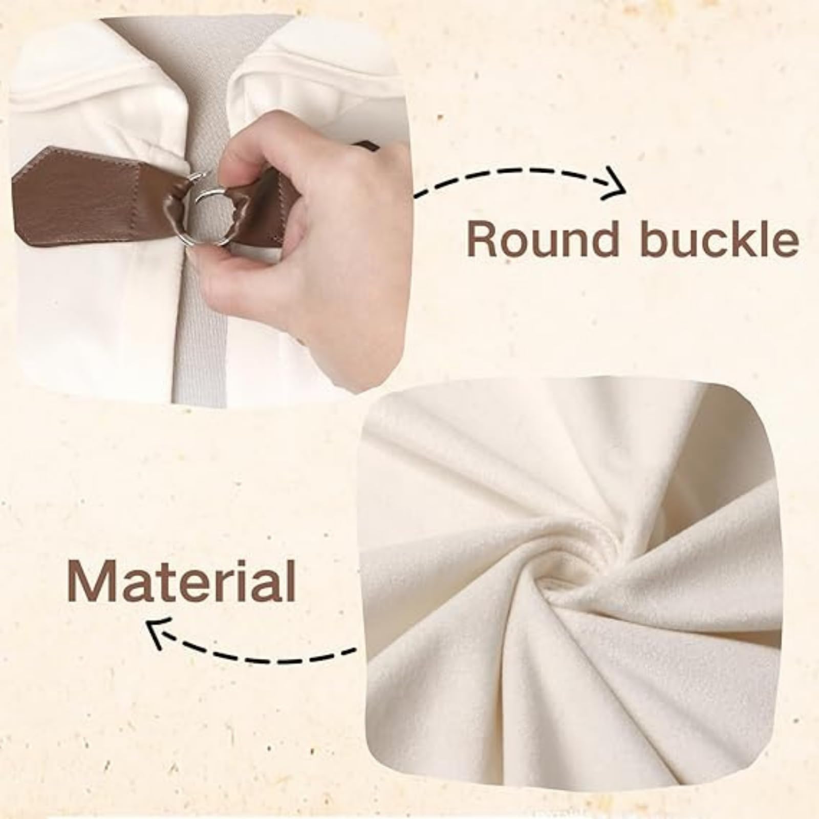 RRCBMD Mens Renaissance Medieval Hooded Cloak Victorian Steampunk Costume Cosplay Beige-100CM - Image 4