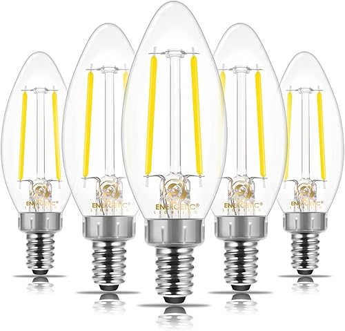 Vista 18 de ENERGETIC SMARTER LIGHTING Bombillas LED B11 E12 para candelabro equivalente a 60 W, bombillas LED regulables, blanco suave 2700 K, 550 lm, bombilla