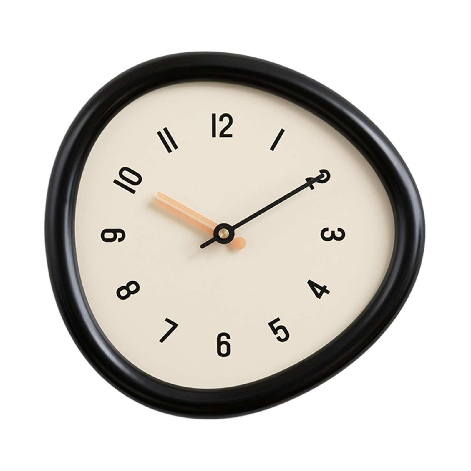 Aioneer Wall Clock Minimalist Geometric Wall Clock Silent Operation Battery Powered-Large
