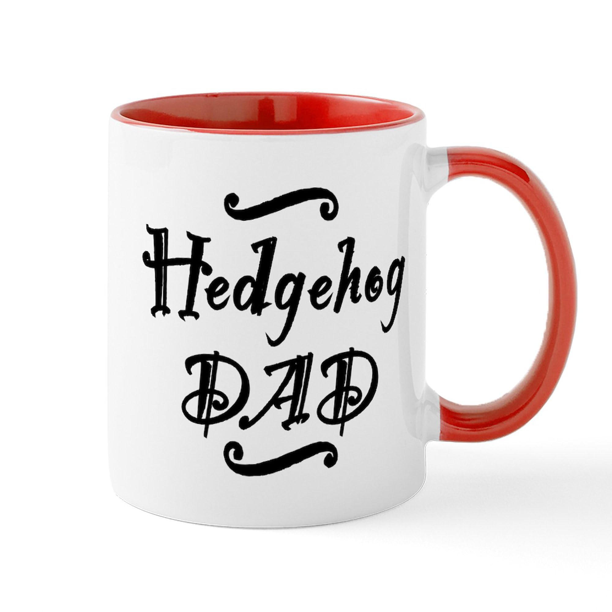 CafePress Hedgehog DAD Mug 11 oz (325 ml) Ceramic Coffee Mug
