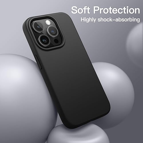 Miniatura 4 de JETech Funda de silicona compatible con iPhone 13 Pro Max de 6.7 pulgadas, suave al tacto, funda protectora de cuerpo completo, a prueba de golpes