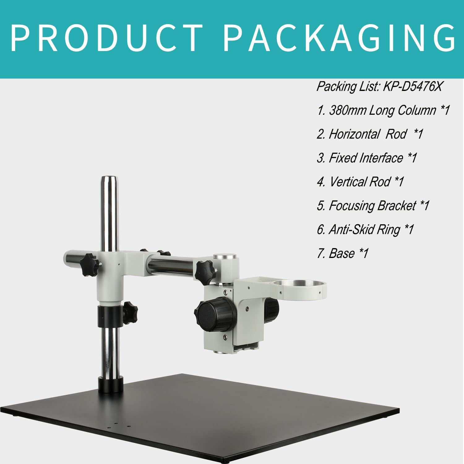 Large Platform Microscope 500X400mm Universal Adjustment Bracket 76mm Focusing Frame