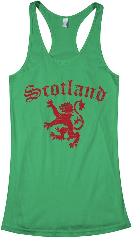 Threadrock Women's Lion of Scotland Racerback Tank Top