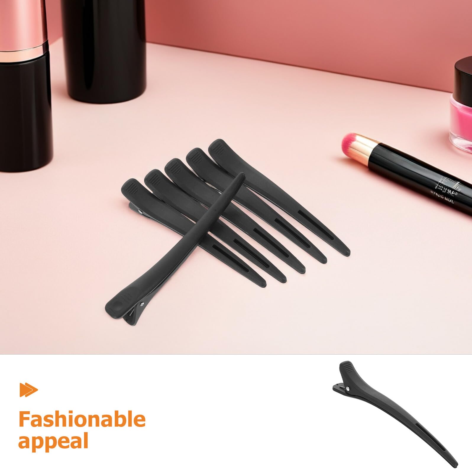 Homoyoyo 20 Pezzi Fermagli per Capelli Senza Piega Clip da Parrucchiere Antiscivolo per Sezionare Styling e Colorazione Accessori Professionali per Salone Adatti Capelli Sottili e Spessi