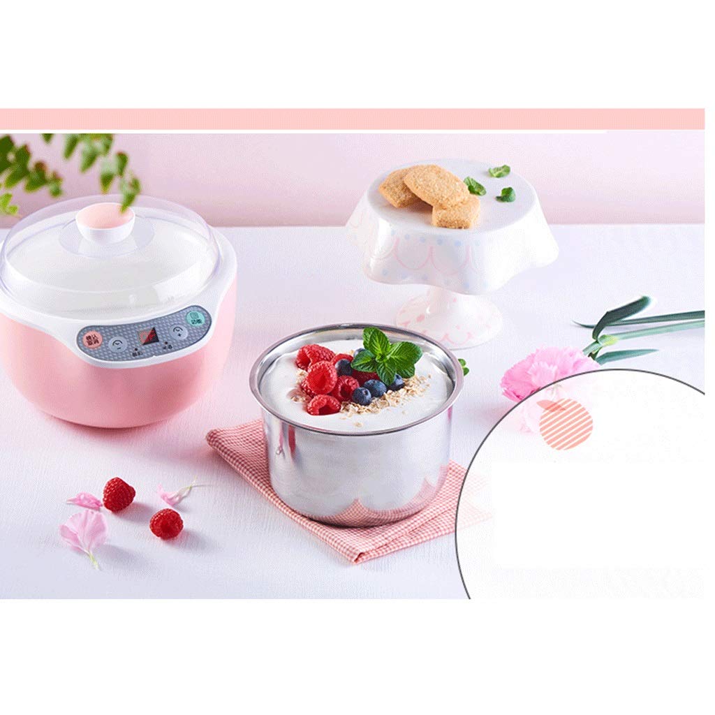 Jogurt Maker Automatyczna cyfrowa maszyna do jogurtu z wyświetlaczem LCD i słoikami z jogurtem – przygotuj naturalny jogurt w domowej maszynie do lodów
