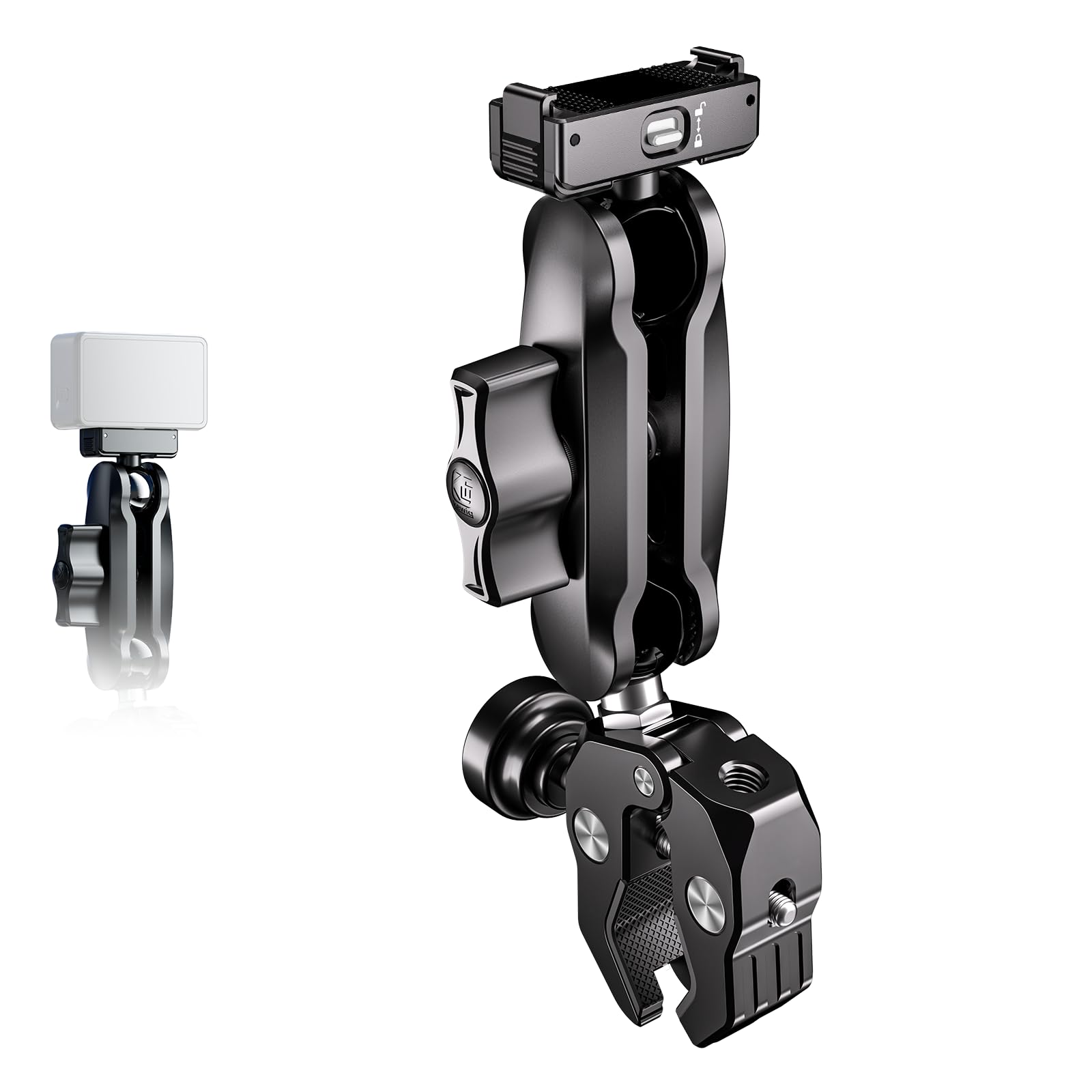Thlevel Motorrad Halterung für DJI Osmo Action 6 Kamera Fahrrad Halterung