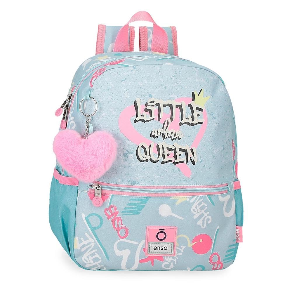 Enso Little Urban Queen Mochila Preescolar Adaptable a Carro Azul 25x32x12 cms Poliéster