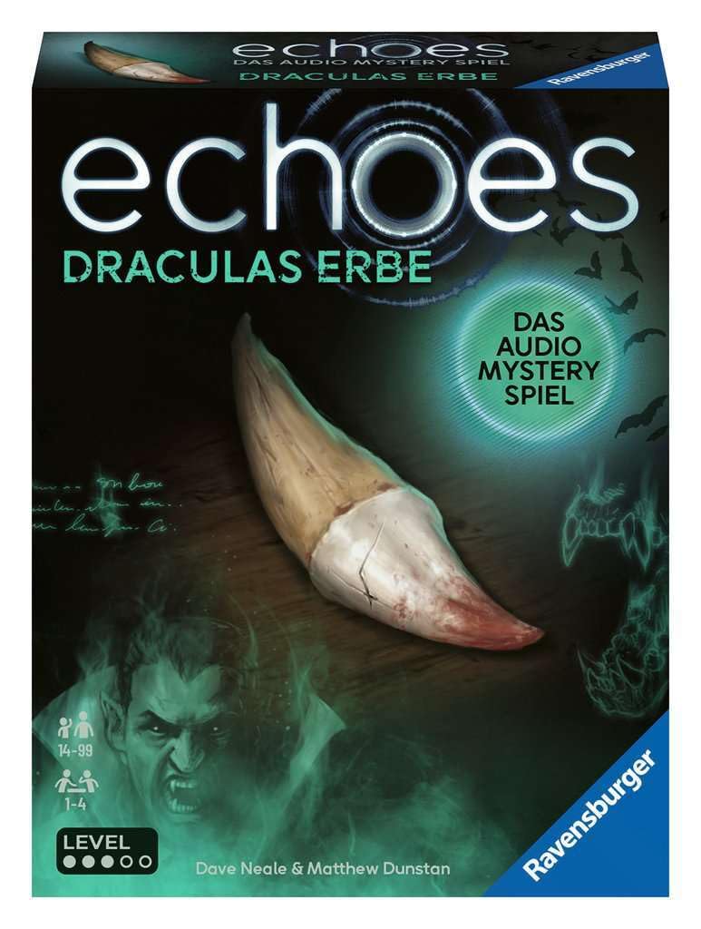 Ravensburger 22360 Echoes Draculas Erbe - Hörspiel, Gesellschaftsspiel für Erwachsene und Jugendliche ab 14 Jahren, kleine Geschenke