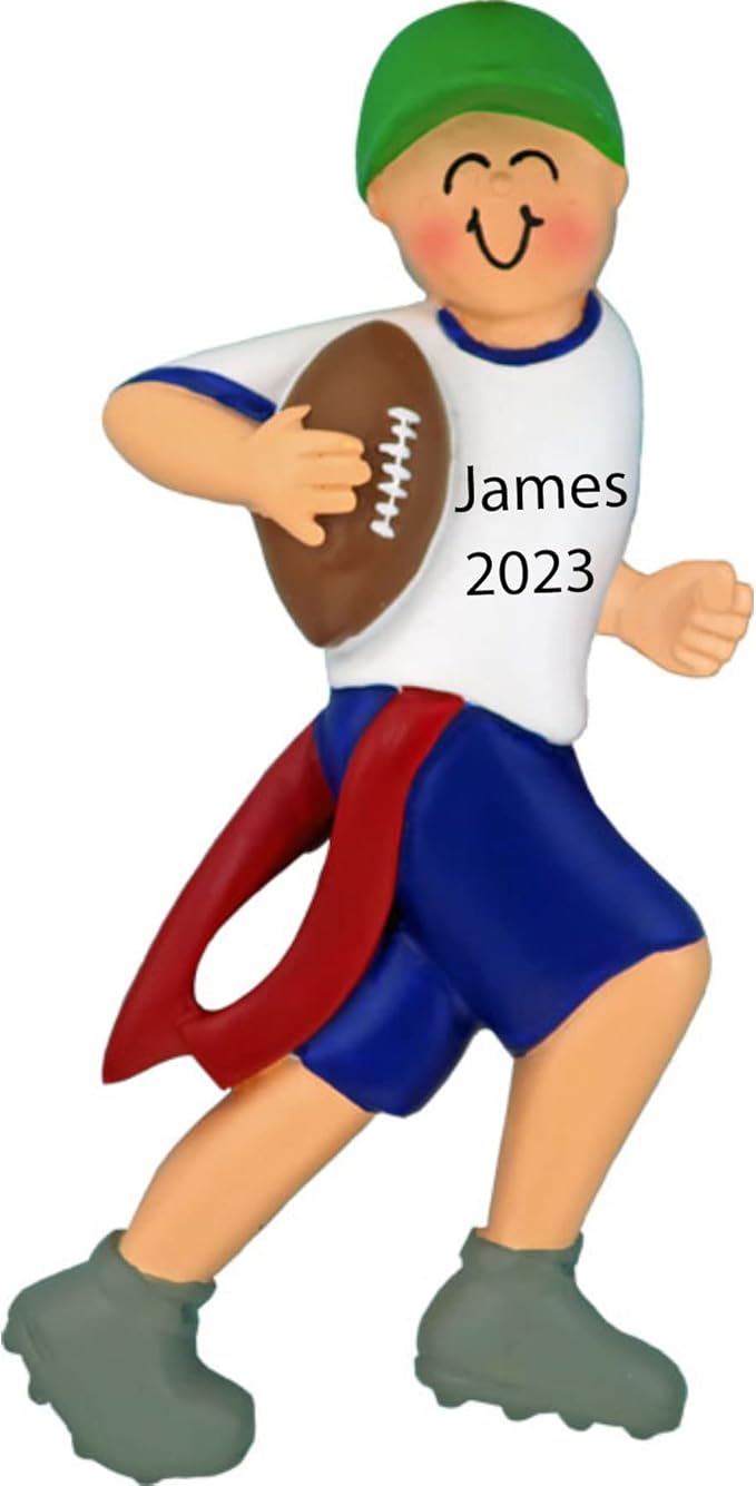 Flag Football Ornament Personalized Flag Football Christmas